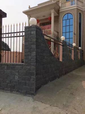 厂家供应锈色蘑菇石 别墅庭院外墙砖 凹凸面青石板蘑菇石材仿古文化石