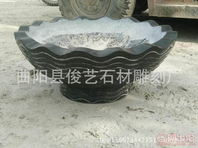 【王氏雕刻曲阳县厂家热卖大理石花盆创意花盆园林花盆各种花盆订做】曲阳县俊艺石材雕刻厂 - 产品库