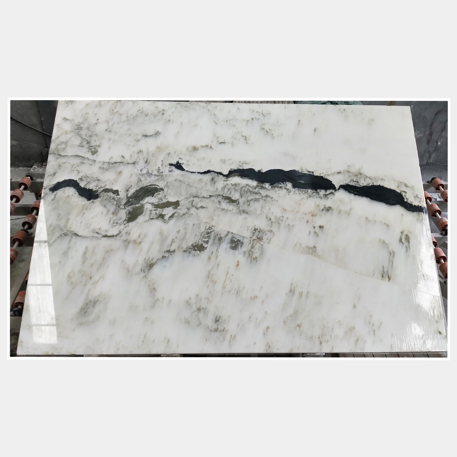 天然山水画 汉白玉大理石的艺术魅力与定制之美